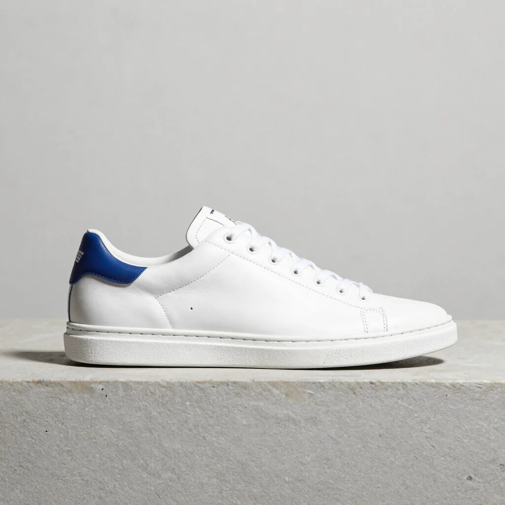 Monochrome Low-Top Leather Sneakers