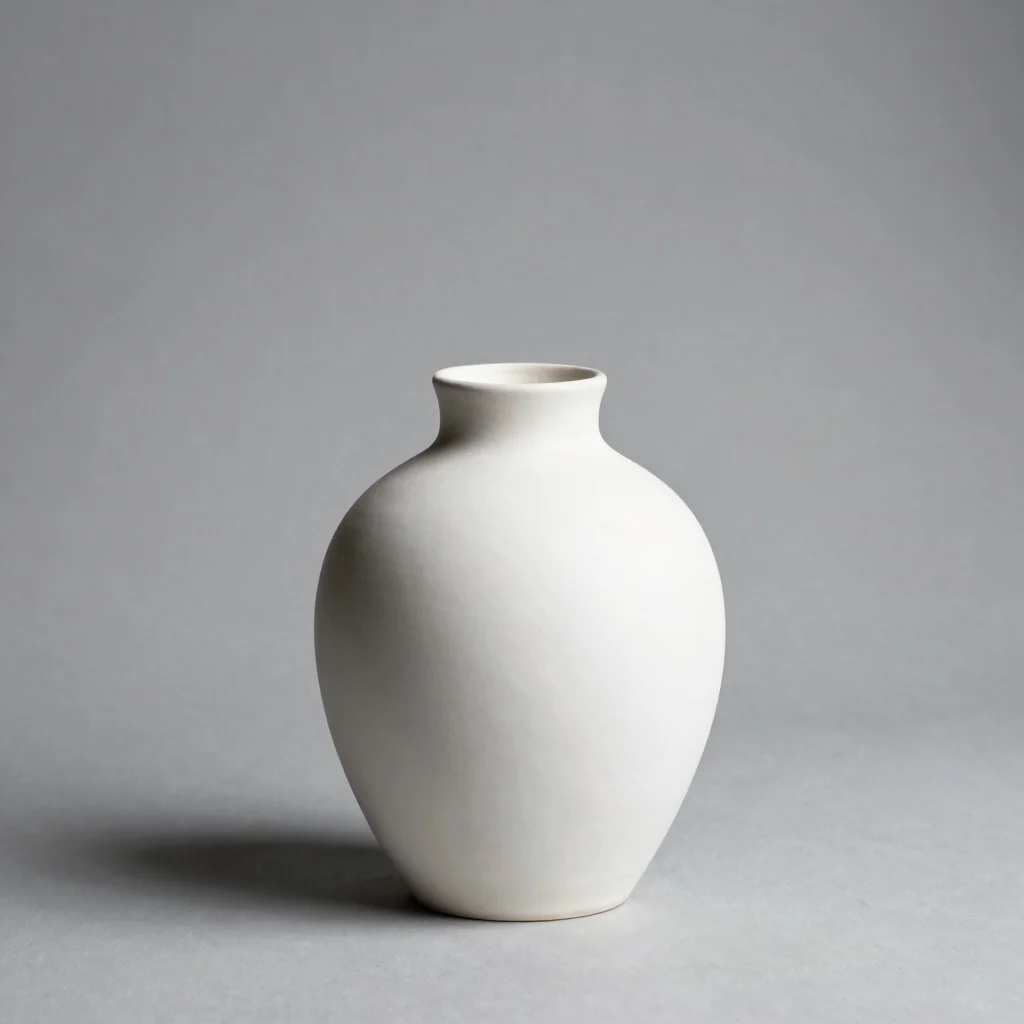 Sculptural Matte Ceramic Vase